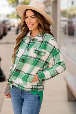 Pop Of Color Plaid Shacket