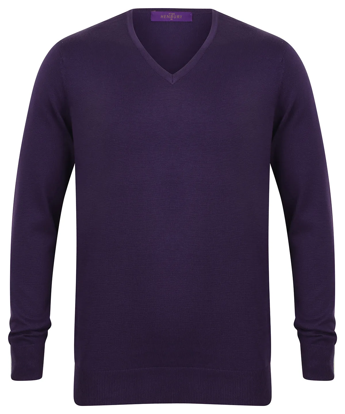 Purple - 12 gauge v-neck jumper