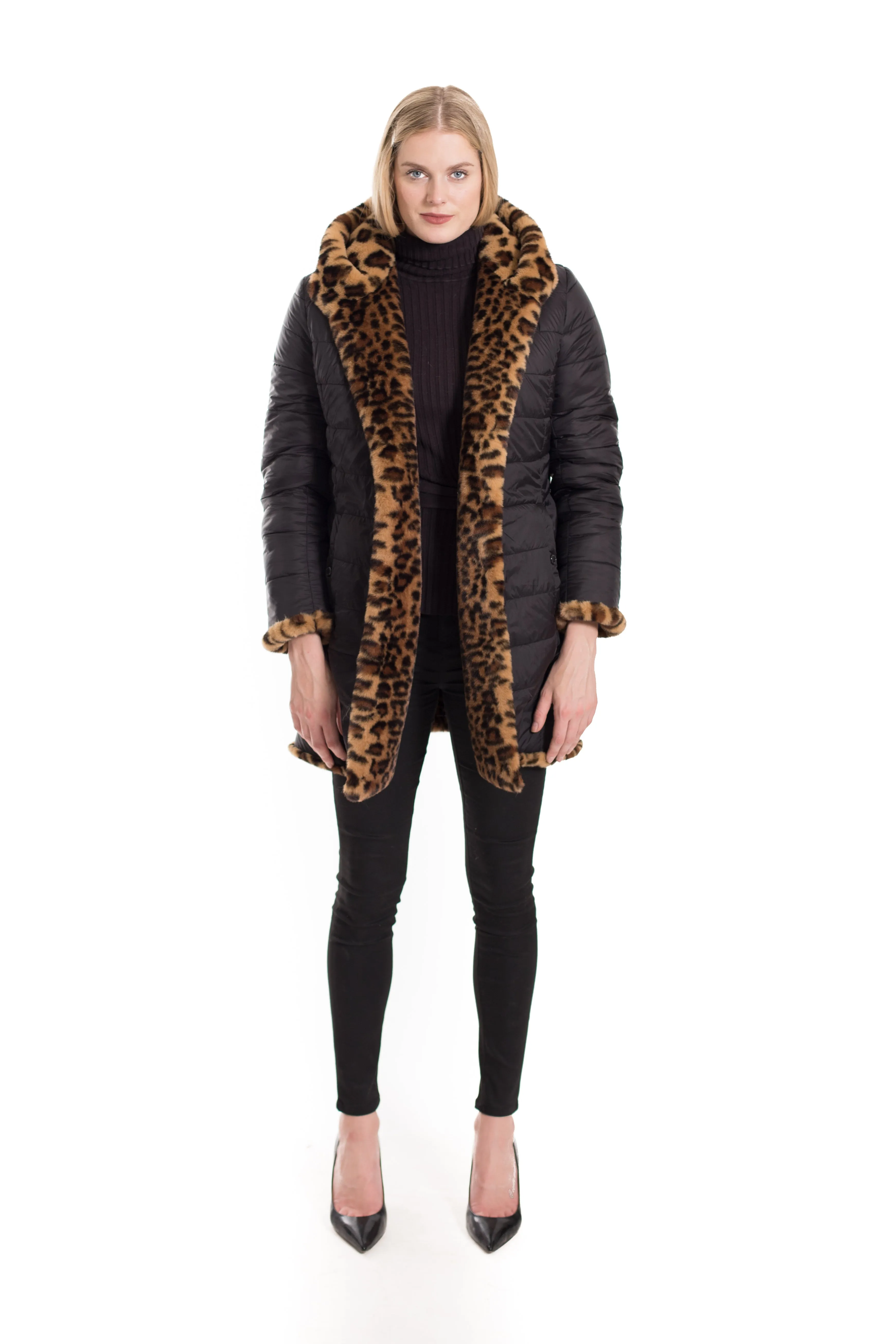 Reversible Faux Fur Coat