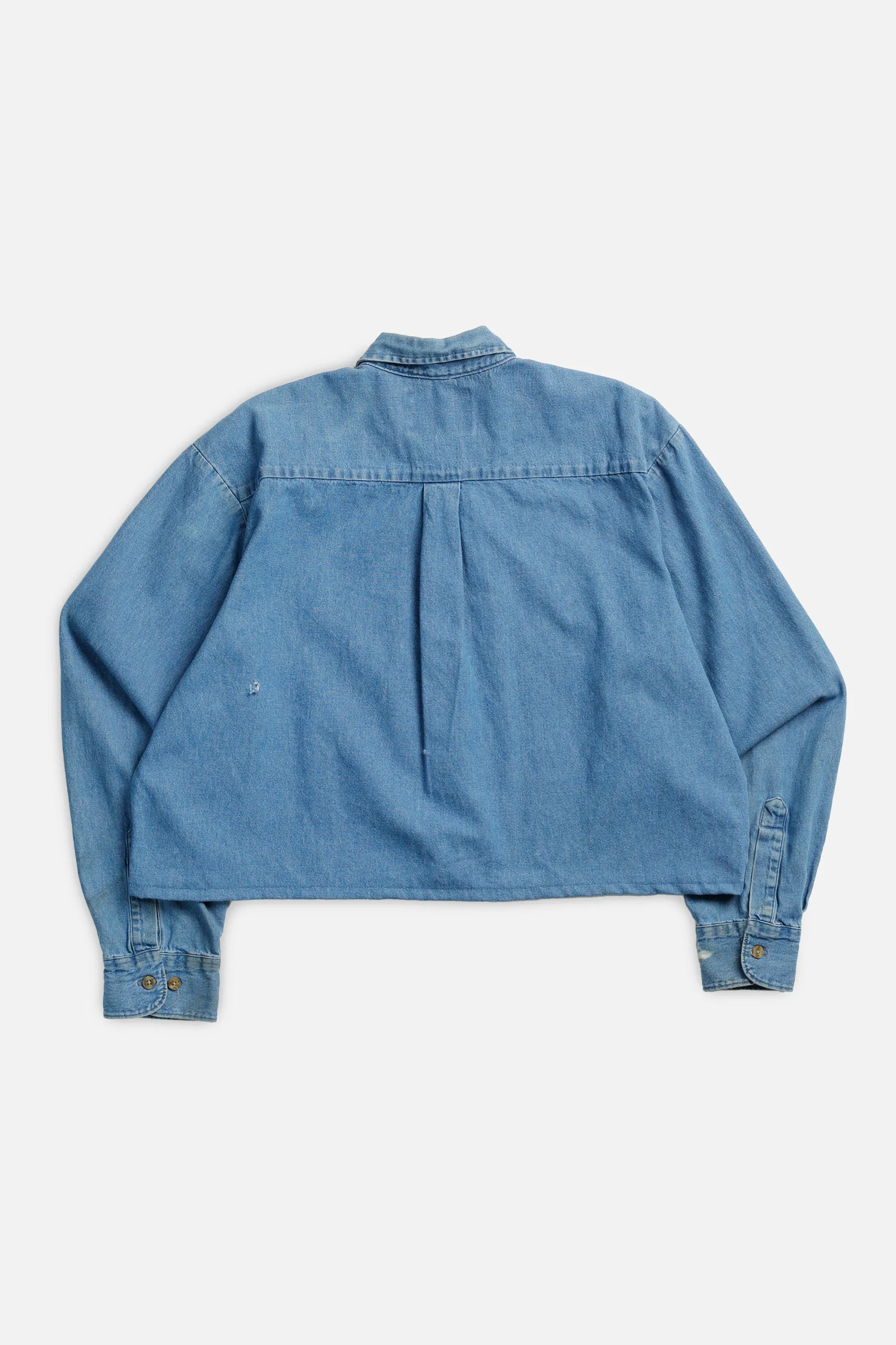 Rework Chambray Waist Crop - L