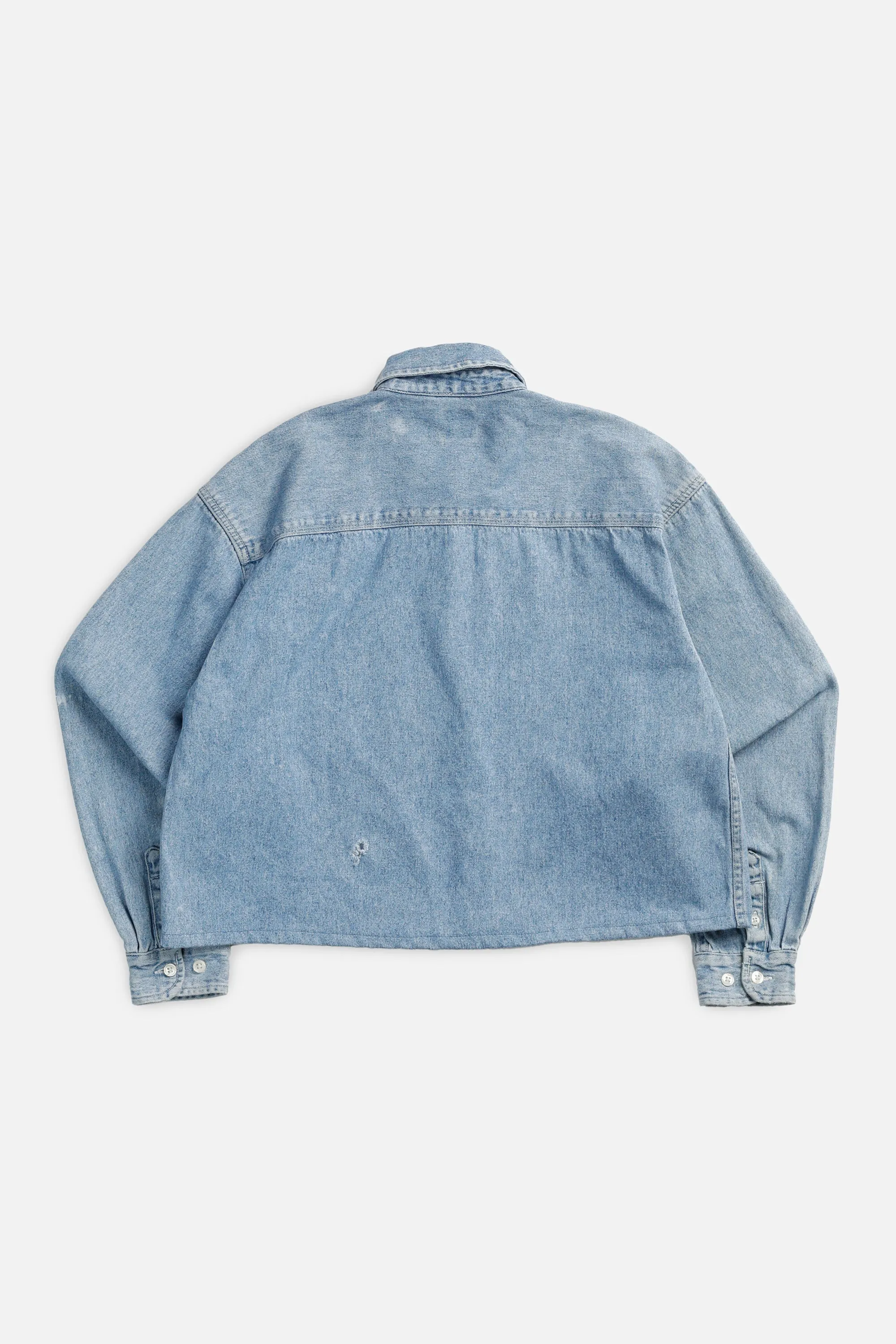 Rework Chambray Waist Crop - S