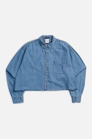 Rework Chambray Waist Crop - XL