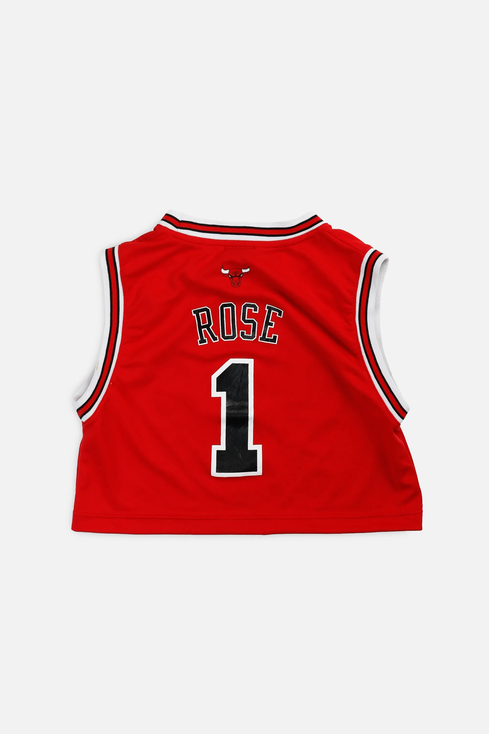 Rework Chicago Bulls NBA Crop Jersey - XS