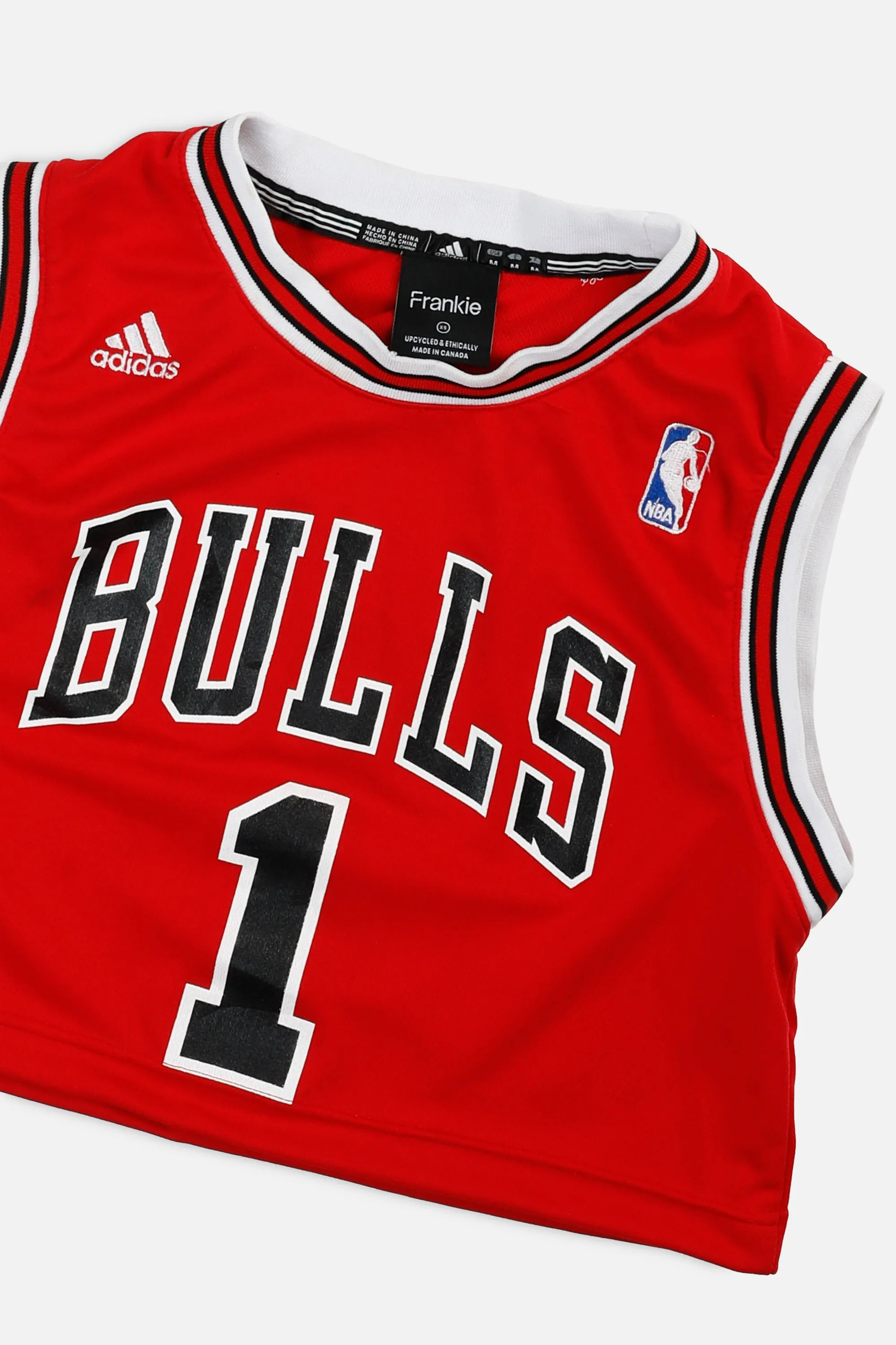 Rework Chicago Bulls NBA Crop Jersey - XS