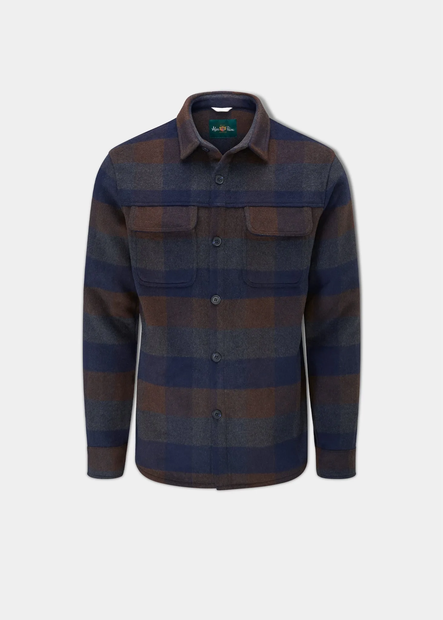 Ripley Men's Plaid Shacket in Navy