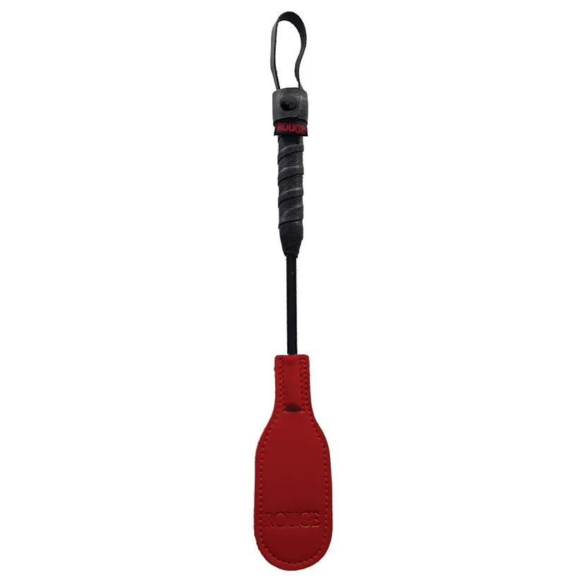 Rouge Leather Mini Oval Riding Crop