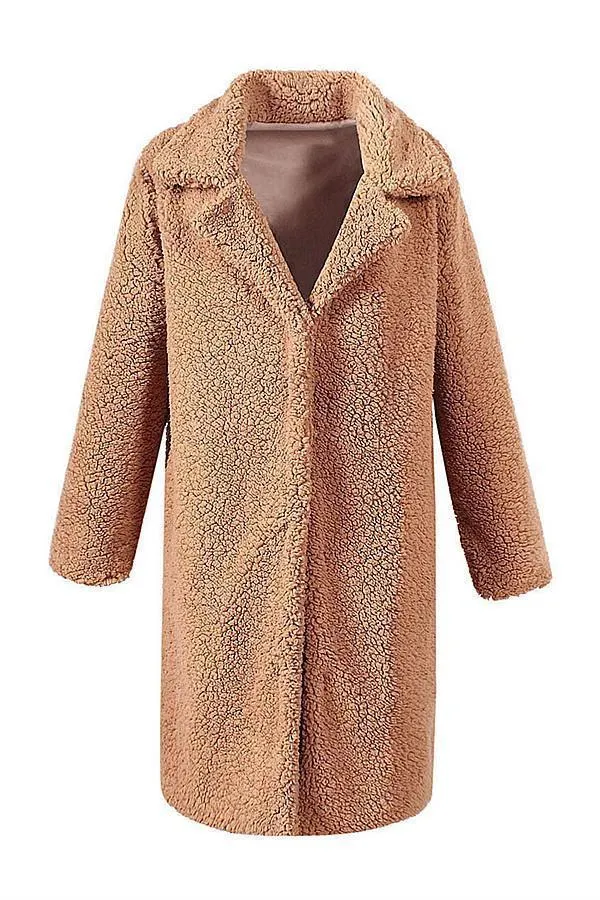 Round the 70's World Wool Blend Coat