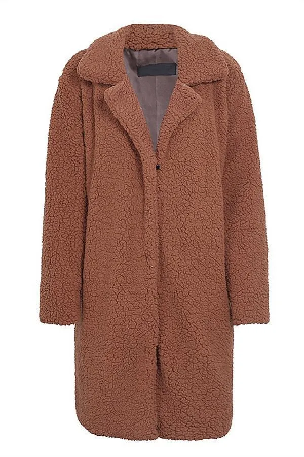 Round the 70's World Wool Blend Coat