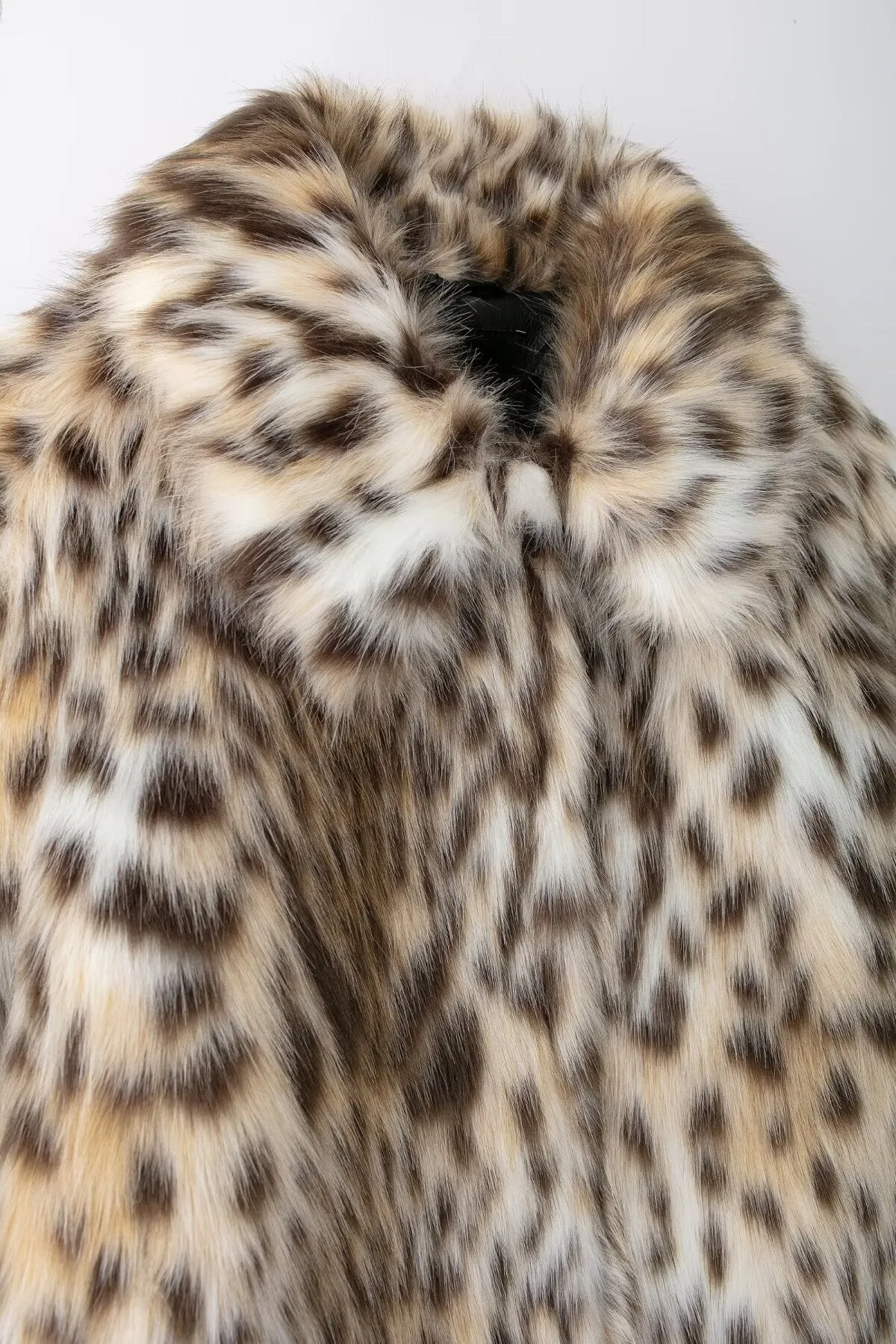 Selena Faux Fur Leopard Coat