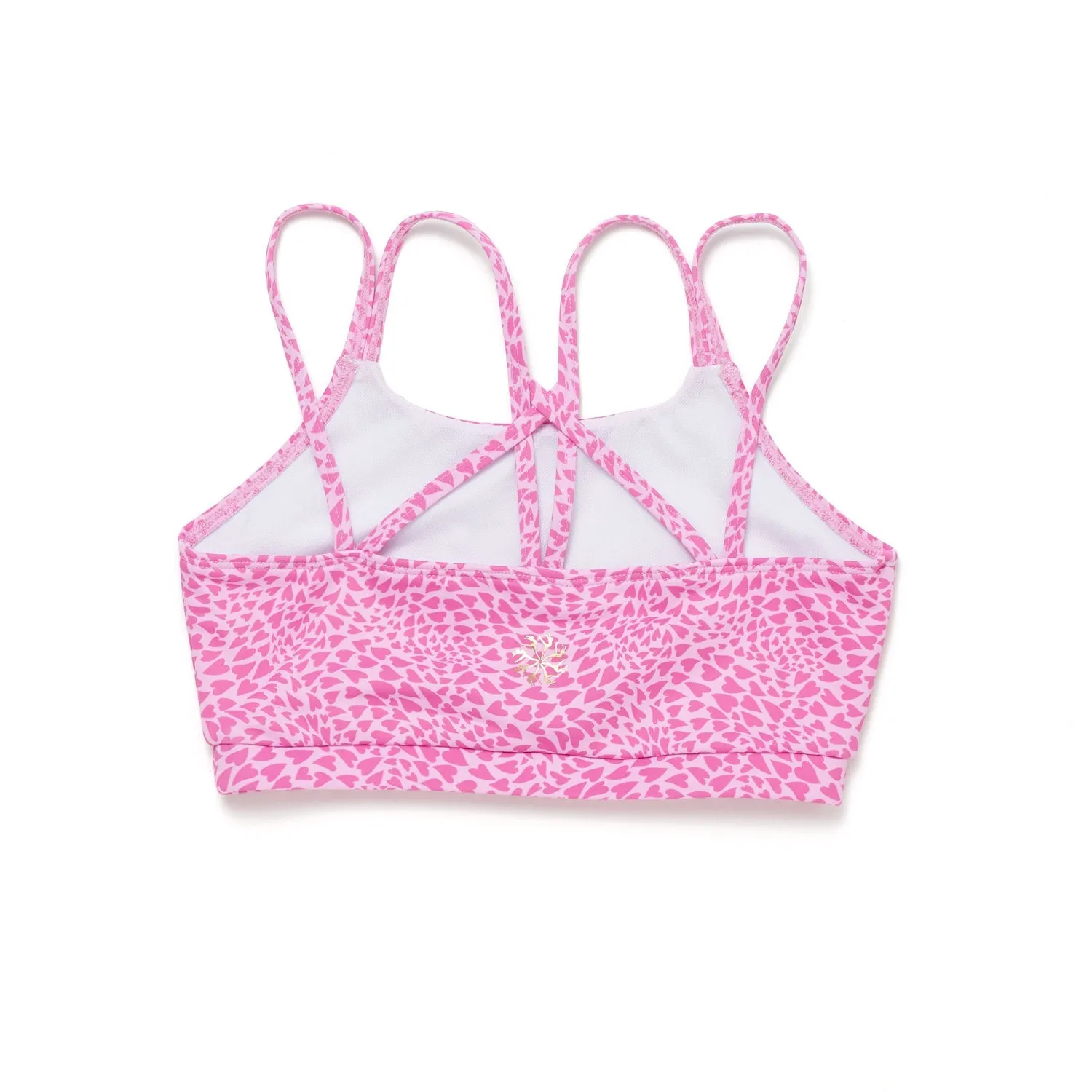 Sierra: Bra Crop in Love It Print