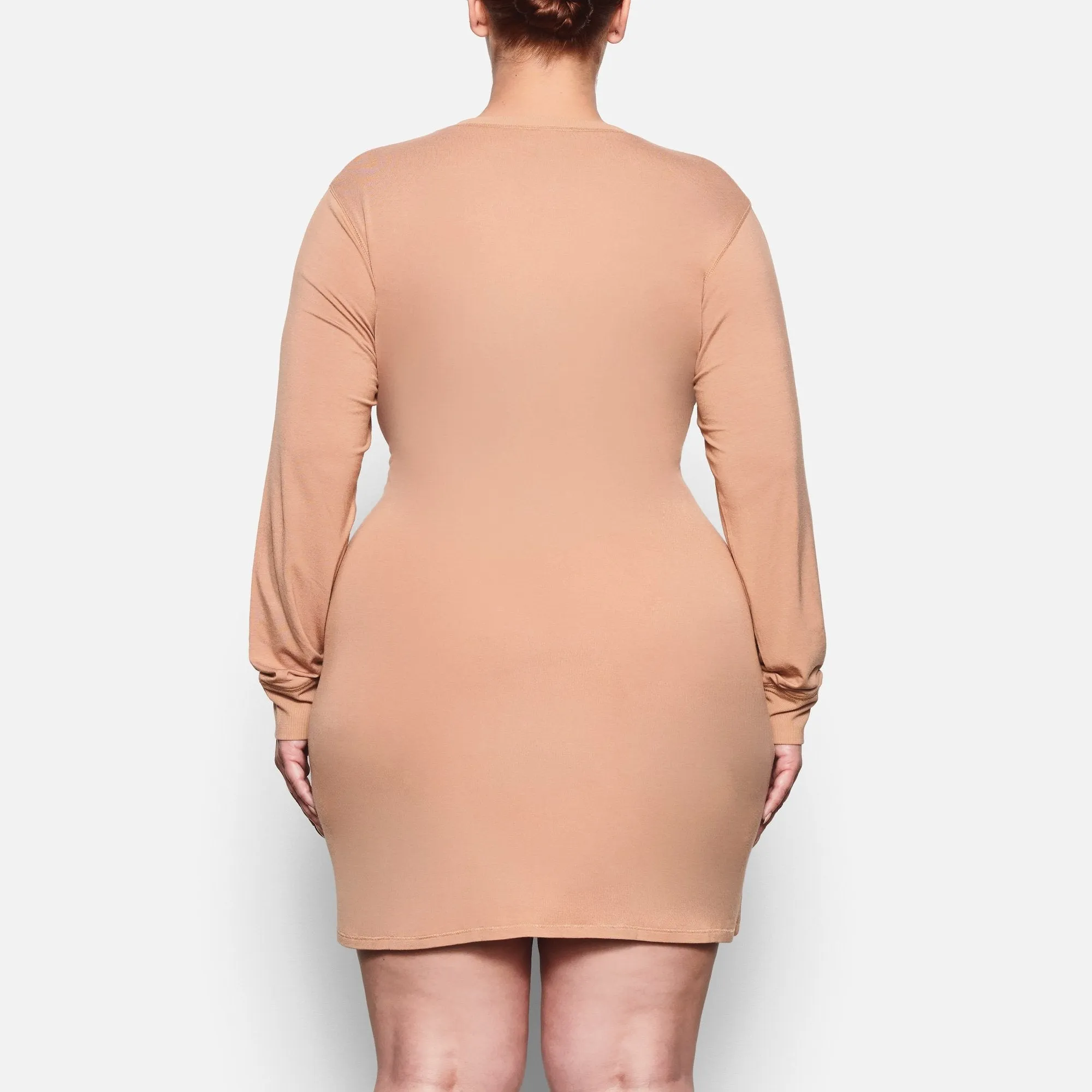 SLEEP HENLEY DRESS | OCHRE