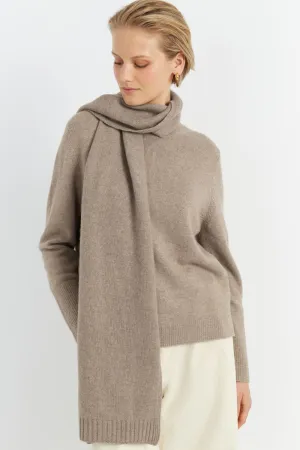 Soft-Truffle Cashmere Scarf