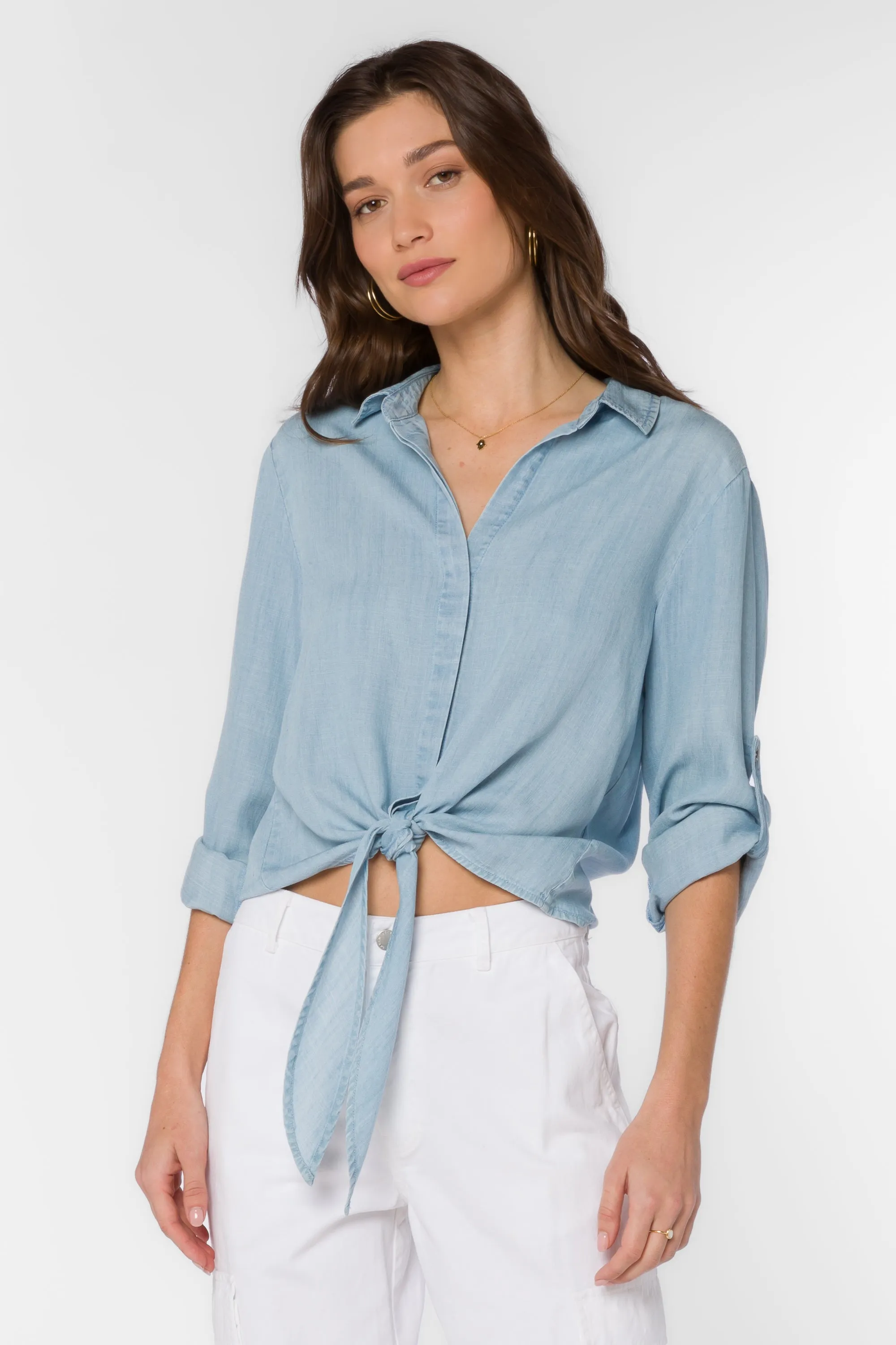 Solange Sky Blue Top