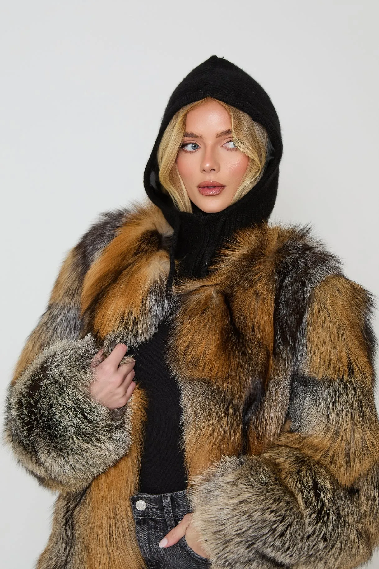 Talia Full Pelt Natural Fur Coat