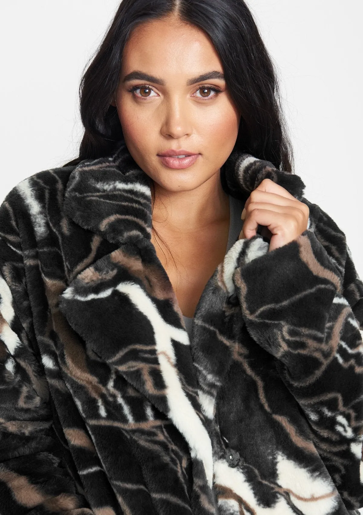 Tall Faux Fur Coat