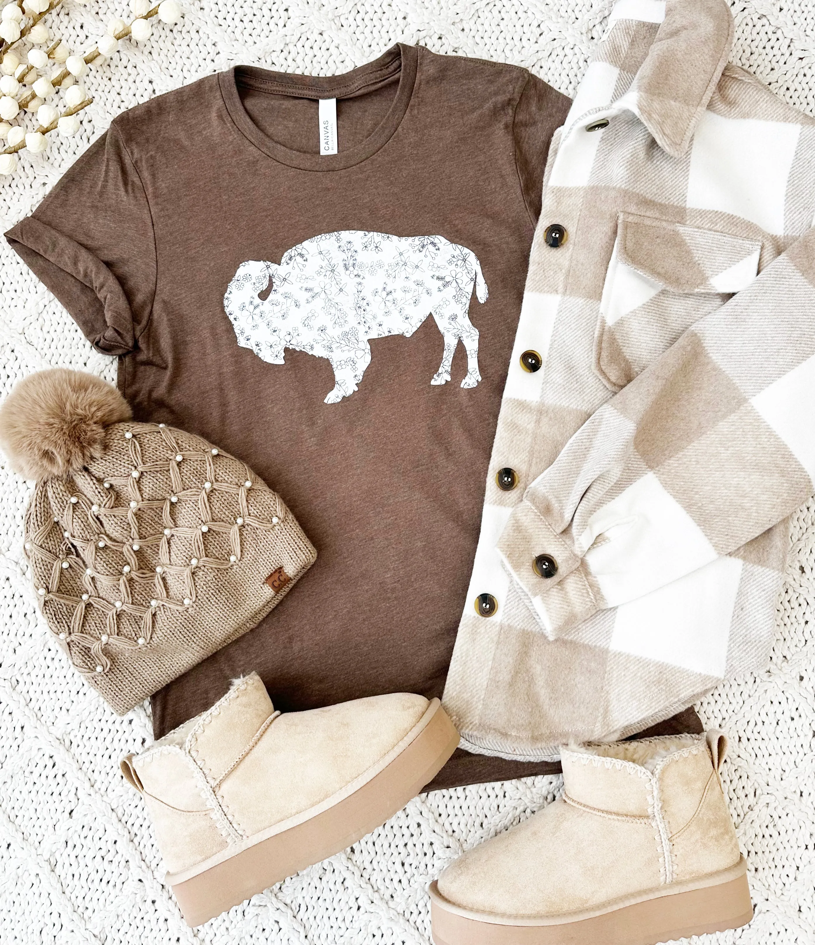 Taupe Keep Shining Plaid Shacket