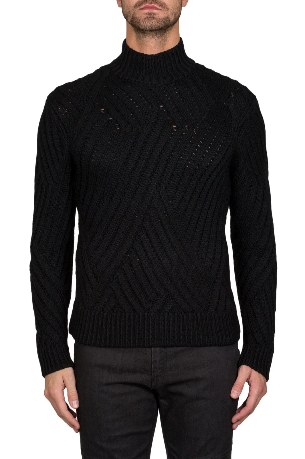 Textured Roll Neck Jumper