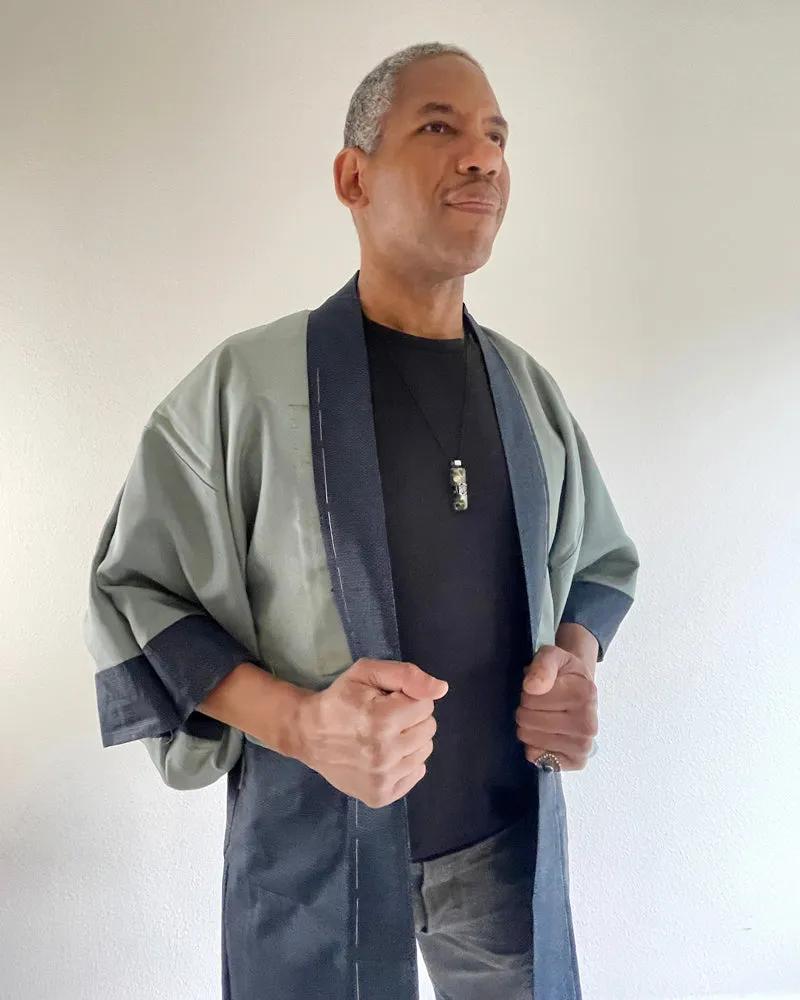 Tiger Oshima Tsumugi Haori Kimono Jacket