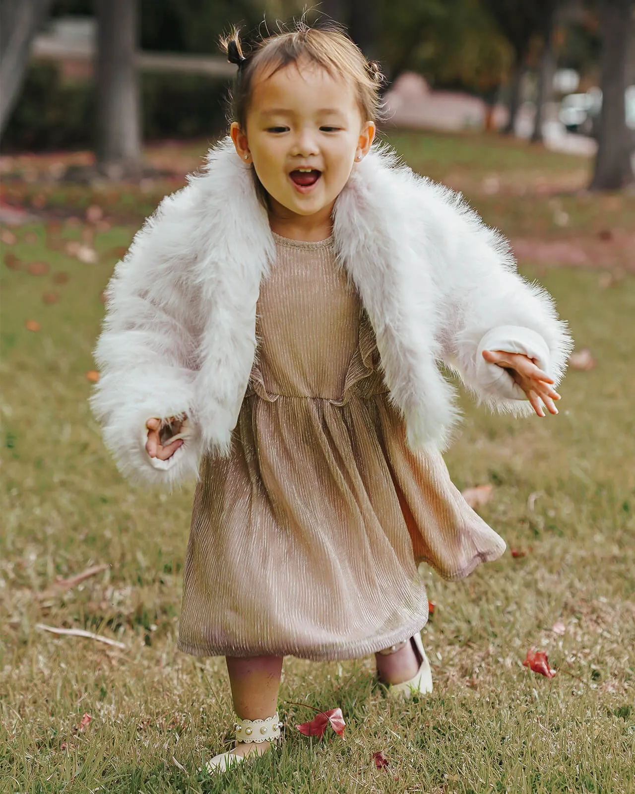 Toddler Girl Faux Fur Shorty Coat