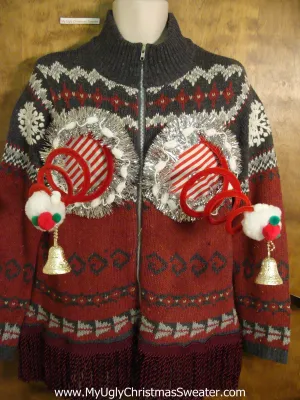 Two Sided Nordic Mess Naughty Ugly Christmas Sweater