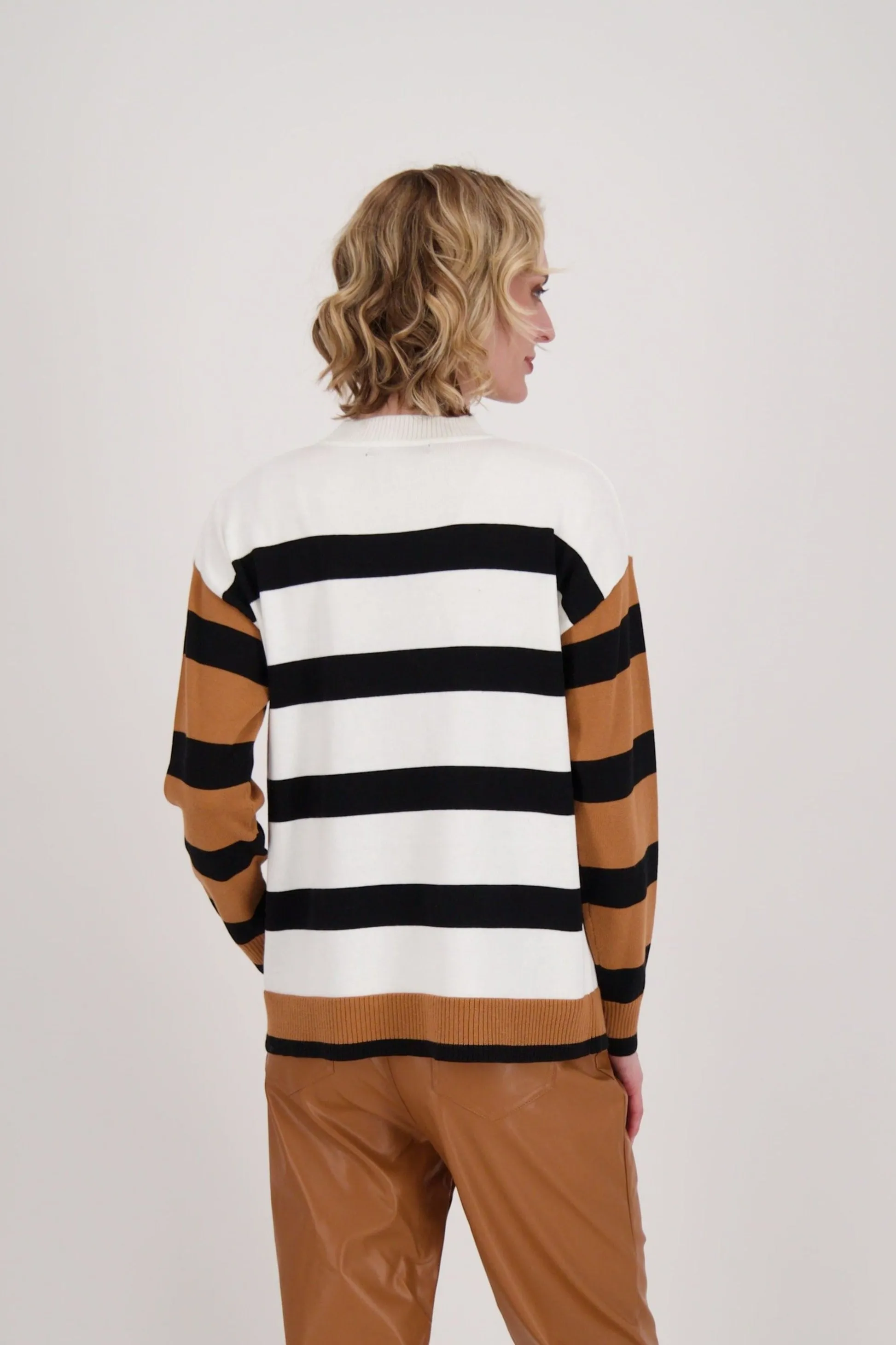 Two Tone Stripe Sweater