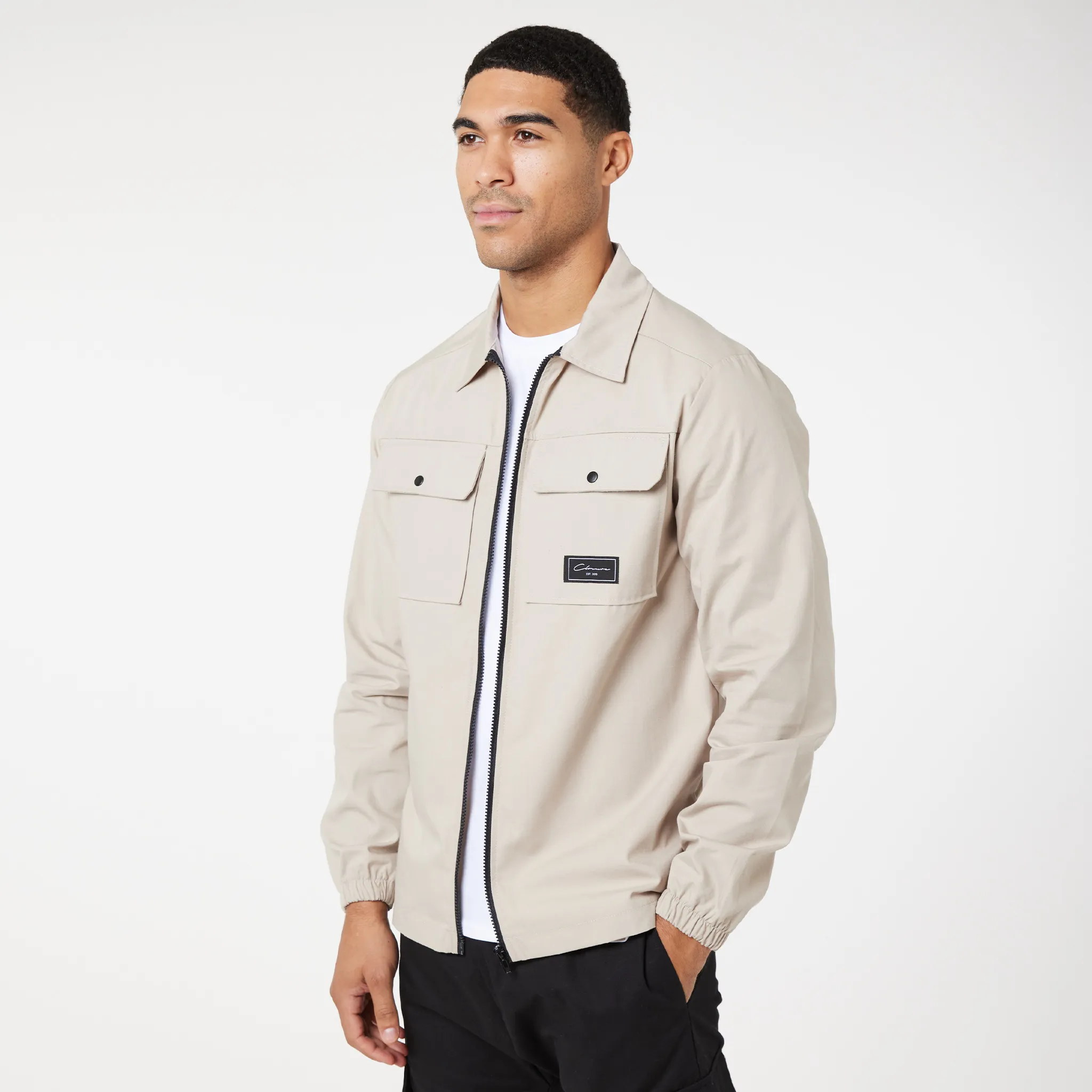 Utility Overshirt | Greige