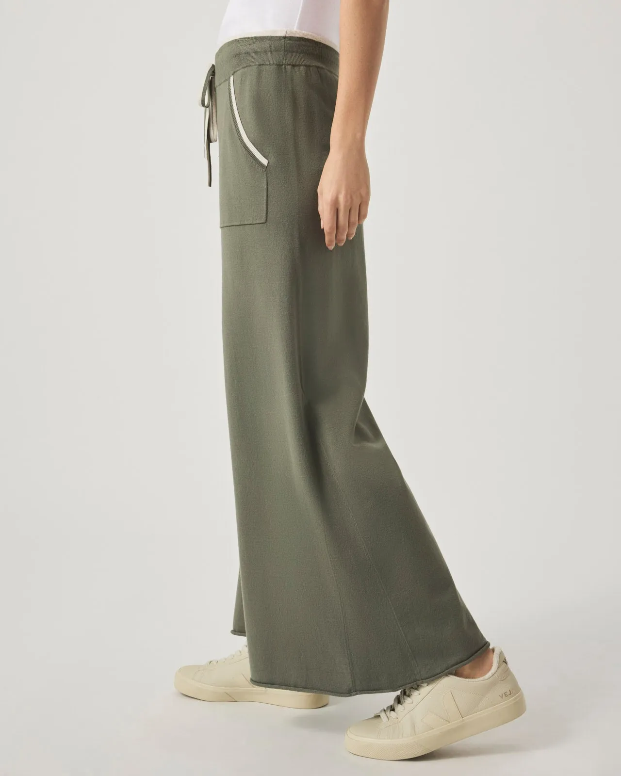 Veronica Trim Crop Wide Leg Pant