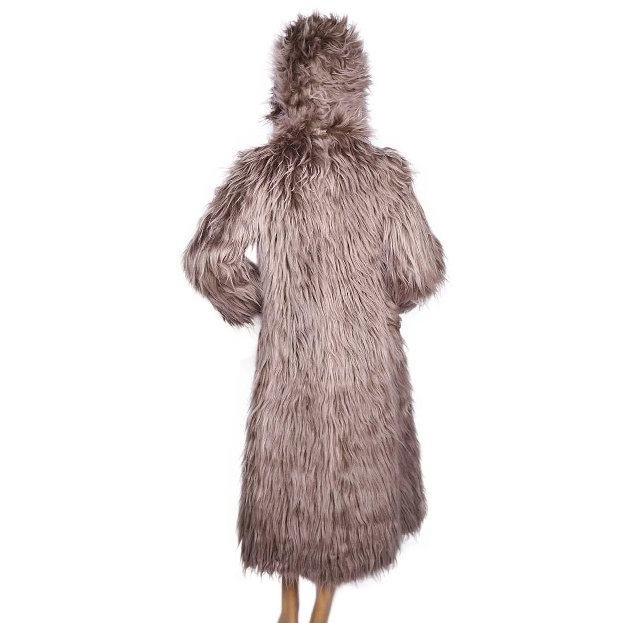 Vintage Danish Faux Fur Coat 1970s Mugge Kolpin Design Gunnar Knudsen Ladies S