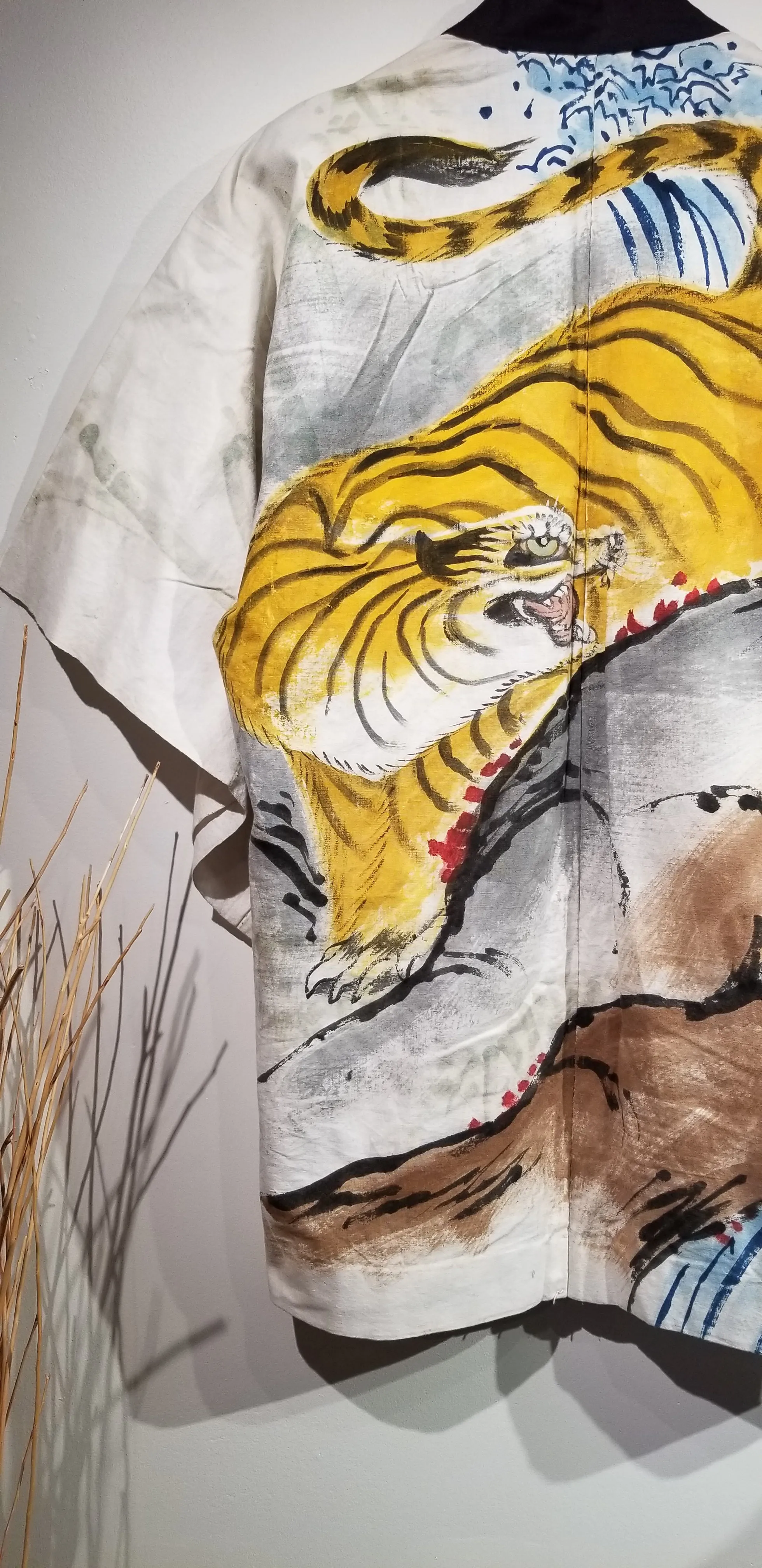 Vintage Hand-painted Tiger Hanten