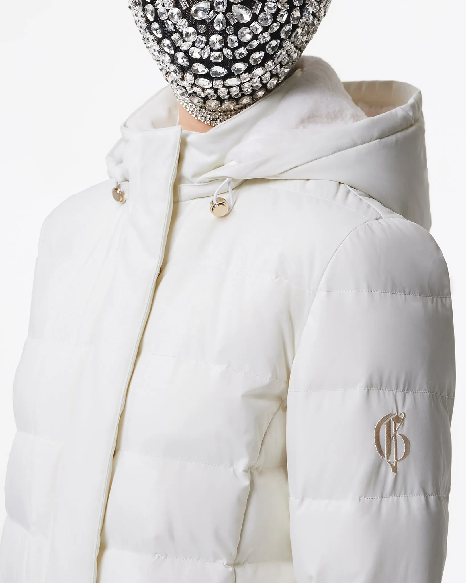 WHITE PADDED COAT