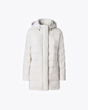 WHITE PADDED COAT