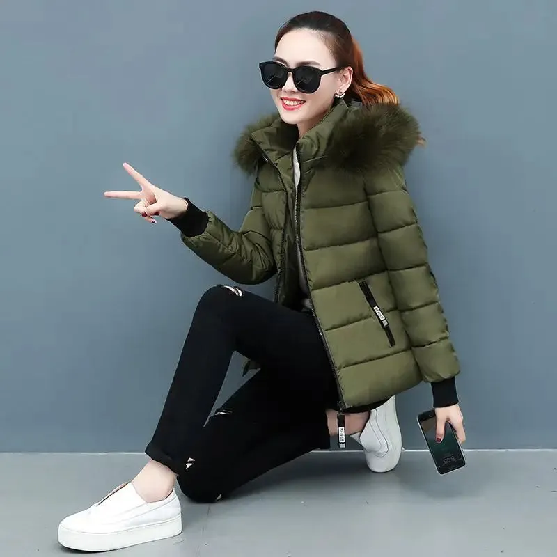 Winter Jacket Women Warm Coat Plus Size 3XL Ladies Parka