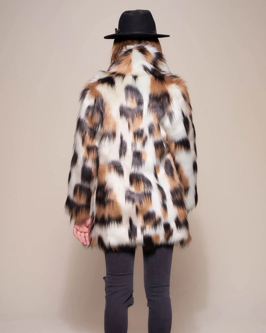 Women's Faux Fur Coat | Manx Cat