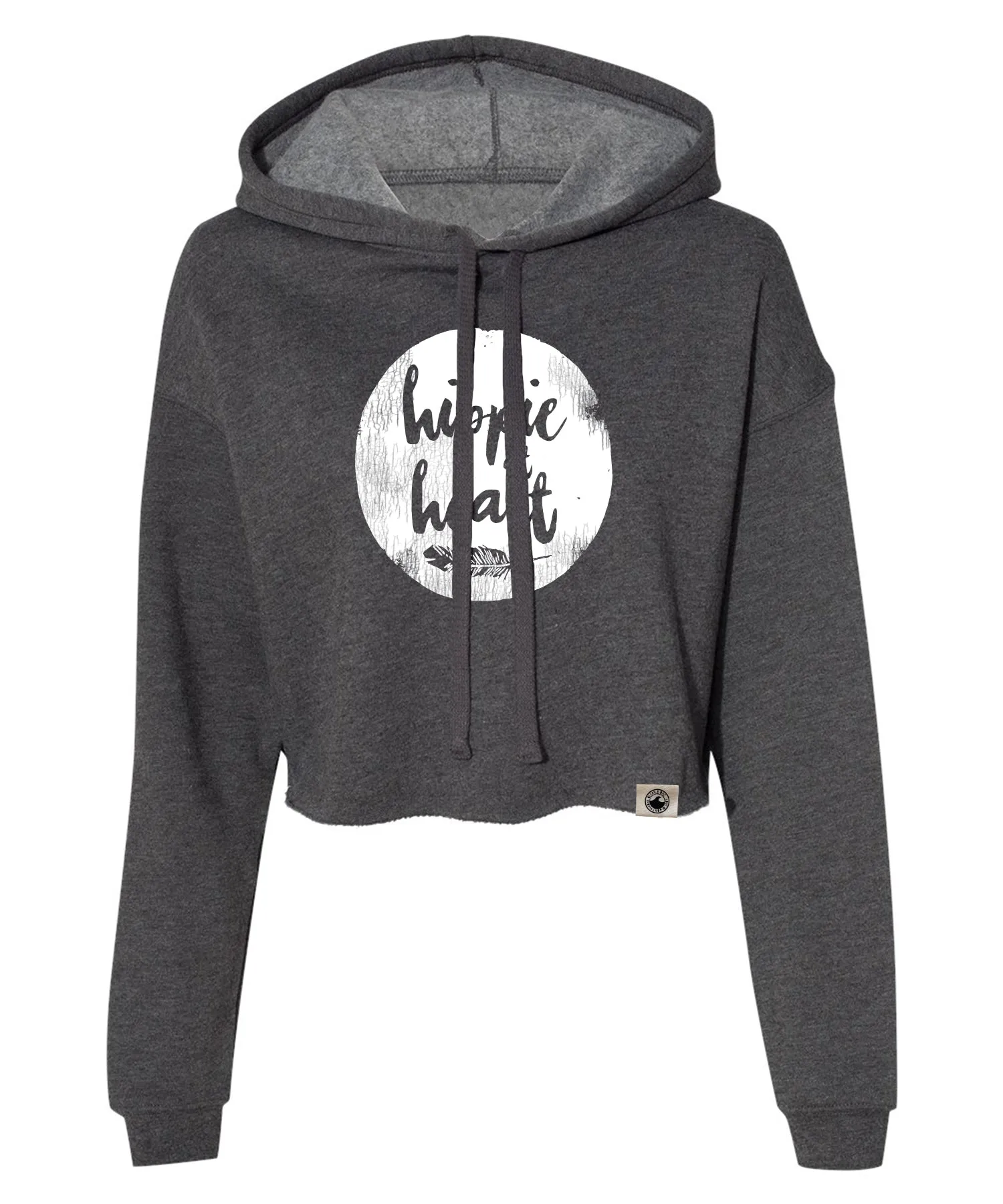 WS - Hippie At Heart Cropped Hoodie