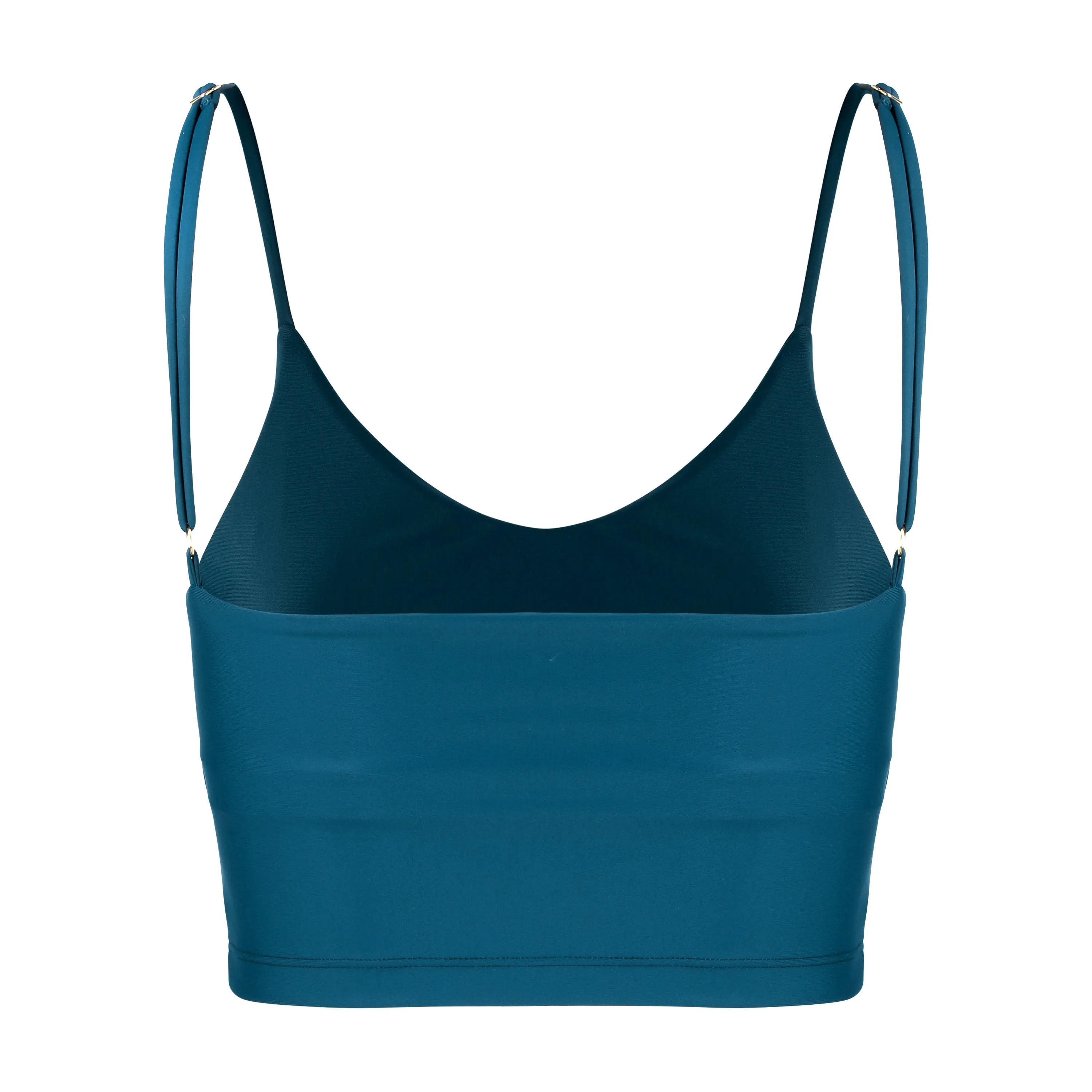 Zuli Thin Strap Crop Top | Recycled Nylon | Aegean